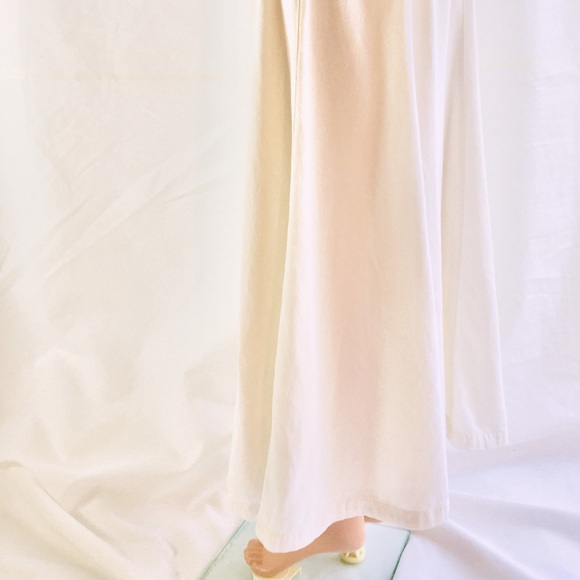 Ralph Lauren Country off white cotton fit and flare maxi skirt size 8 - Picture 10 of 14